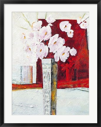 Framed Art Vaso con Fiori I by Berenice Ricca | 31 1/2 x 23 1/2