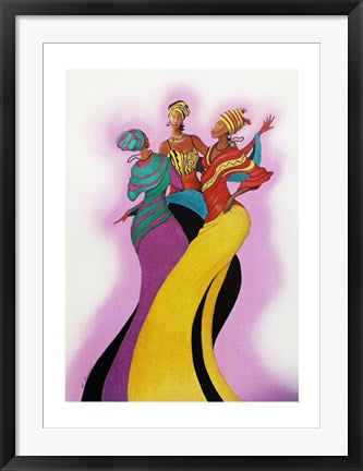 Framed Art Sisters in Dance by Albert Fennell | 32 x 23