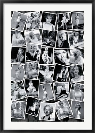 Framed Art Marilyn Monroe Collage by Sam Shaw | 36 x 24