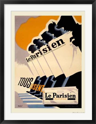 Framed Art Le Parisien 36 x 24