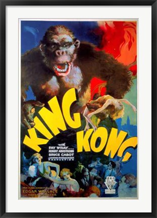 Framed Art King Kong, 1933 (Style A) 36 x 24