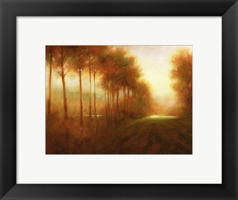 Framed Art Line of Trees at Dawn by Jim Mitchell | 9 1/2 x 11 3/4