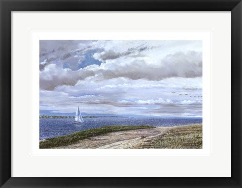 Framed Art Sand Island by Doug Zider | 14 x 20