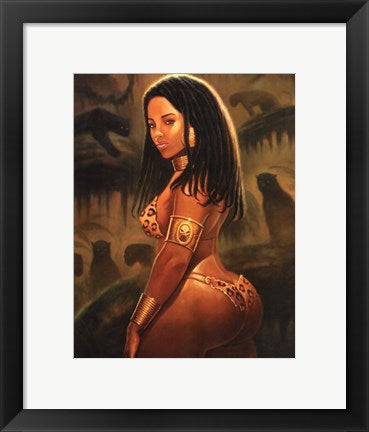 Framed Art Warrior Queen by Sterling Brown | 14 x 11