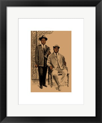 Framed Art Louis and Joe by Clifford Faust | 17 x 13