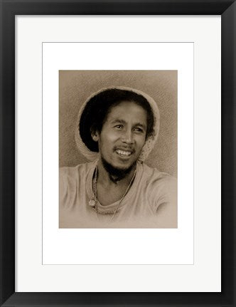 Framed Art Une Seule Terre (Bob Marley) by Nazaregi - Reginald Nazaire