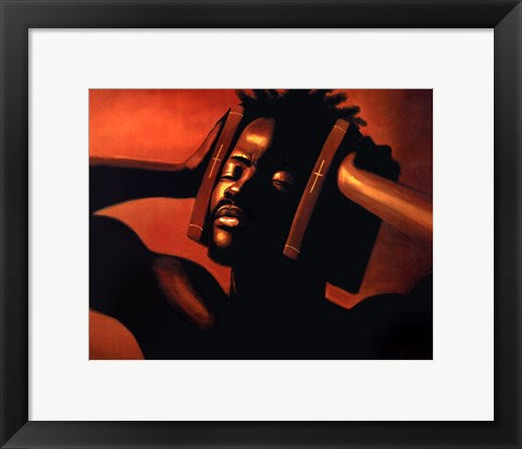 Framed Art Hear No Evil (male) by Sterling Brown | 11 x 14