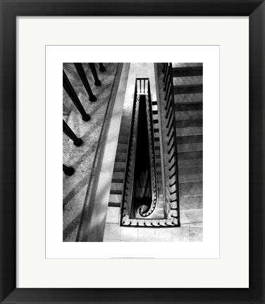 Framed Art Into the Staircase by Ellen Fisch | 17 x 14