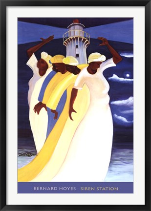 Framed Art Siren Station by Bernard Hoyes | 36 x 24