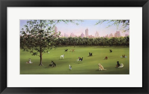 Framed Art Tails of Central Park by Carol Saxe | 10 1/2 x 20 1/2