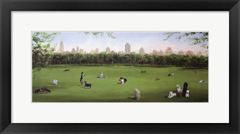 Framed Art Sunday in the Park by Carol Saxe | 8 1/2 x 20 1/2