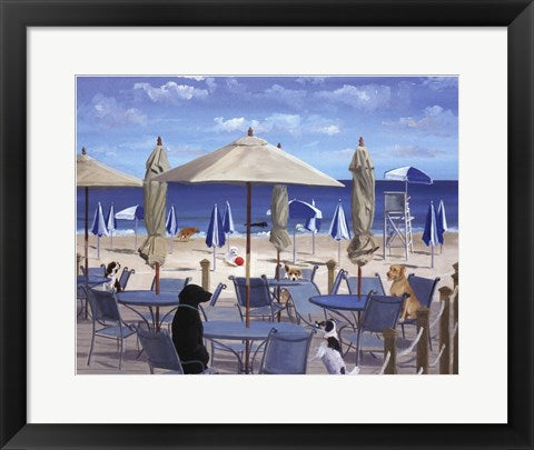 Framed Art Beach Club Tails II by Carol Saxe | 14 1/2 x 18 1/2