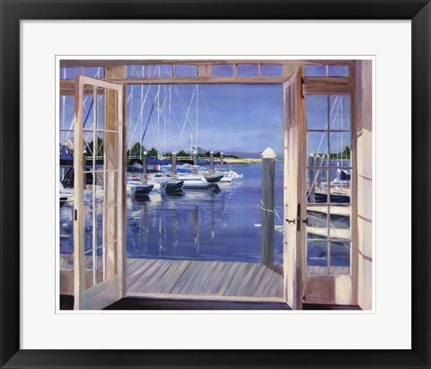 Framed Art Reflections, Marina Mill Creek by Carol Saxe | 17 x 21
