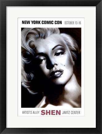 Framed Art Marilyn, Silver by Shen | 20 x 13 7/8