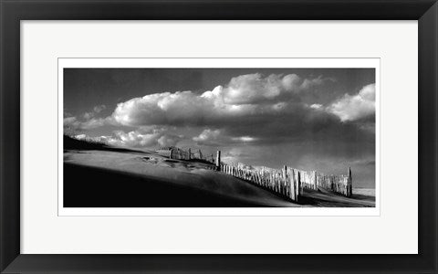 Framed Art Sand Fences by Eve Turek | 10 x 20