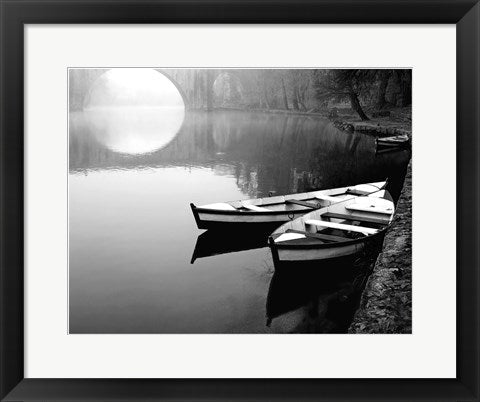 Framed Art Moonlit Morning 14 1/2 x 18 1/2