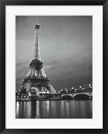 Framed Art Paris Night 24 1/2 x 18 1/2