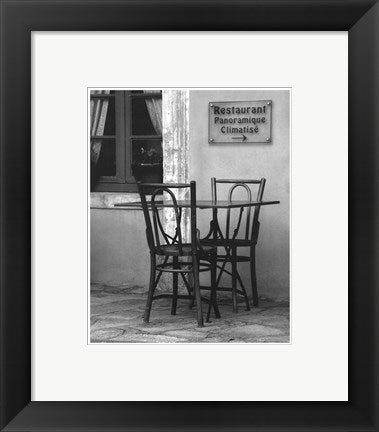 Framed Art Table for Two 10 1/2 x 8 1/2