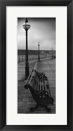 Framed Art Bench on the Boardwalk 20 1/2 x 8 1/2