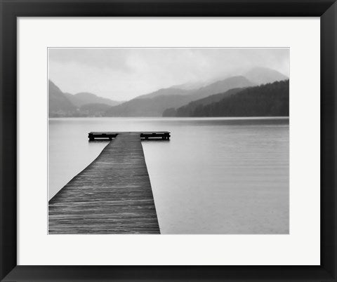Framed Art Solitude at the Pier 14 1/2 x 18 1/2