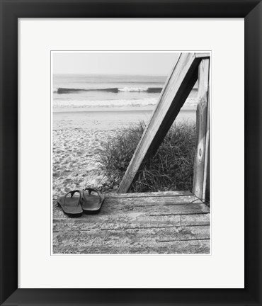 Framed Art Sandals by the Sea 14 1/2 x 11 1/2
