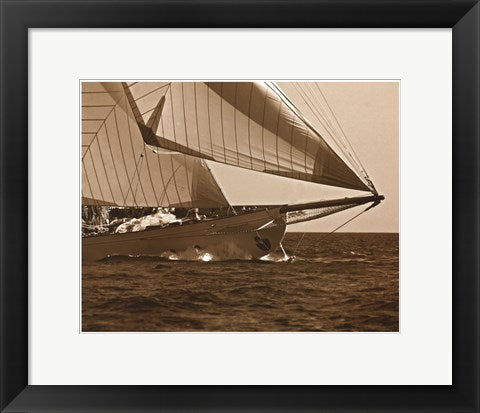 Framed Art Starboard Track 11 1/2 x 14 1/2