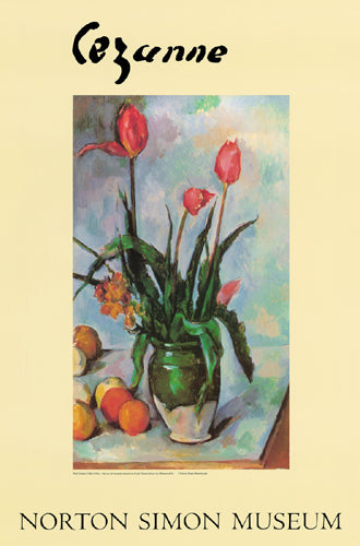 Tulips in Vase, c. 1890-92 by Paul Cezanne | 16.625 Fine Art Print
