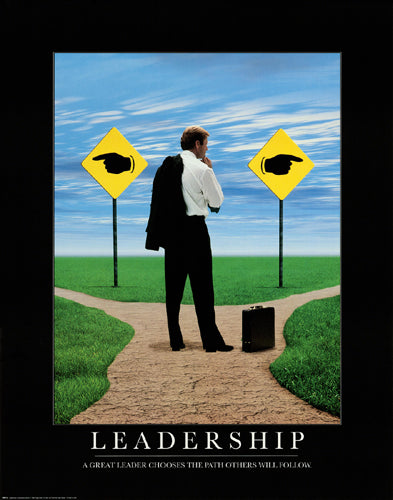 Leadership: Road Signs Wall Art | 28 x 22 Fine Art Print