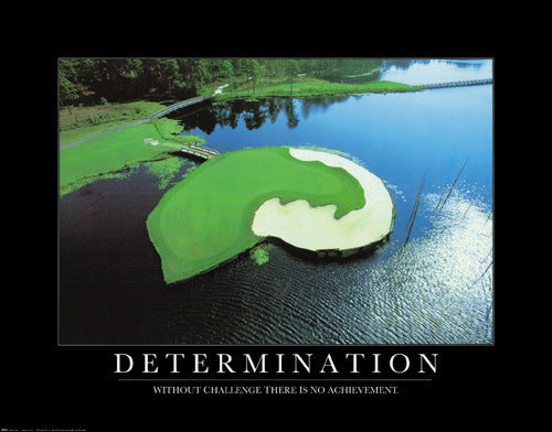 Determination: Golf Course Wall Art | 22 x 28 Fine Art Print