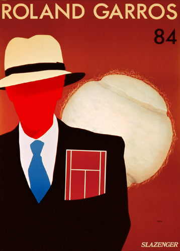 Roland Garros '84 by Razzia | 33 7/8 x 24 1/4 Fine Art Print