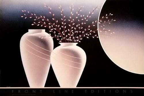 Framed Art Ivory Shadows (Left) by Keith Mallett | 24 x 36