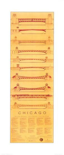 Chicago Bridges by Craig Holmes | 40 x 17 Fine Art Print