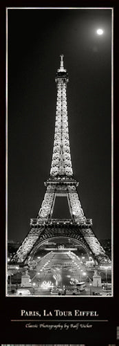 Paris, La Tour Eiffel (oversize) by Ralf Uicker | 47 x 17 ¾ Fine Art Print