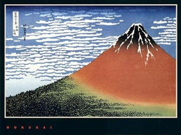 Red Fuji/Fine Wind, Clear Morning by Katsushika Hokusai