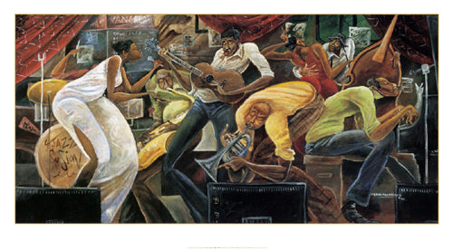 Red Hot on Cool (mini) by Frank Morrison | 5 1/2 x 10 Fine Art Print