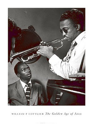 Howard McGhee and Miles Davis by William Gottlieb | 32 x 24 Fine Art Print