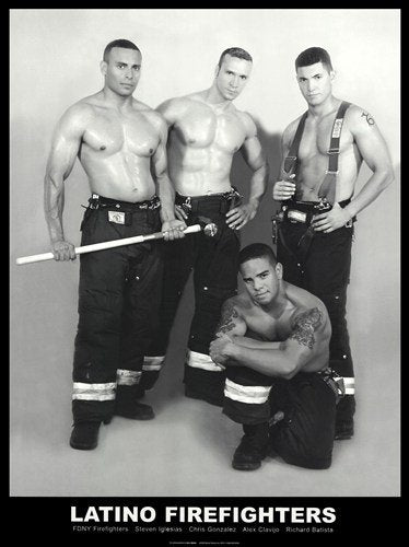 Latino Firefighters by D.C. LaRue | 32 x 24 Fine Art Print
