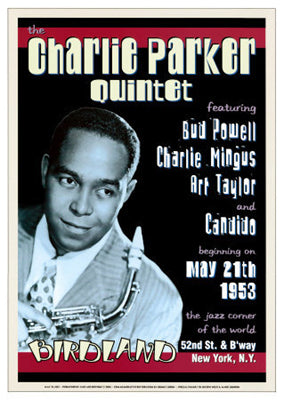 Charlie Parker Quintet: Birdland NYC, 1953 Wall Art | 24 x 17 Fine Art Print