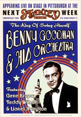 Benny Goodman: Stanley Theatre Pittsburgh, 1936 Wall Art