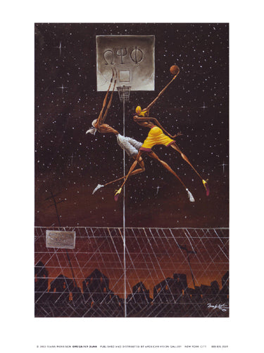 Omega Fly Dunk (mini) by Frank Morrison | 12 x 9 Fine Art Print