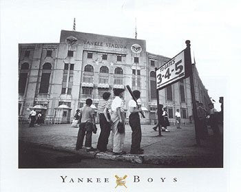 Yankee Boys, Yankee Stadium, Bronx NY by Corbis Archive