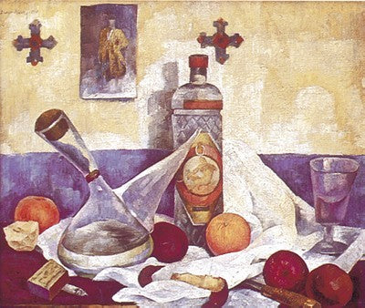 Naturaleza Muerta con Botella de Anis by Diego Rivera