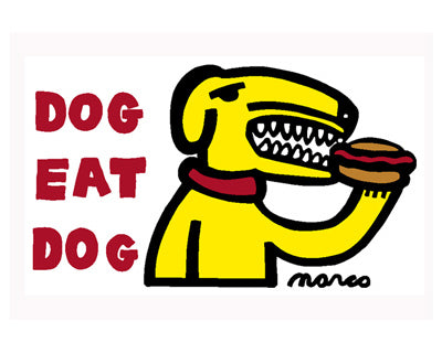 Dog Eat Dog (White, small) by Peter Marco | 8 x 10 Fine Art Print