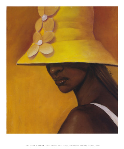 Yellow Hat (mini) by Laurie Cooper | 12 x 10 Fine Art Print