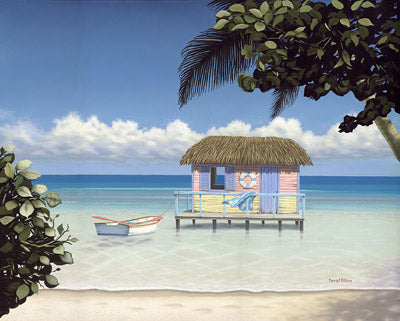 Island Hut by Daniel Pollera | 22 1/2 x 28 1/2 Fine Art Print