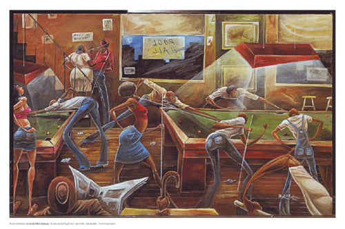 Framed Art Change for a Dollar (mini) by Frank Morrison | 8 7/8 x 13 1/2 Art P...