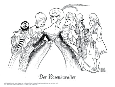 Der Rosenkavalier by Al Hirschfeld | 10 x 13 Fine Art Print
