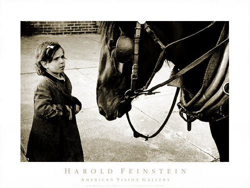 Girl with Horse, 1950 by Harold Feinstein | 18 x 24 Fine Art Print