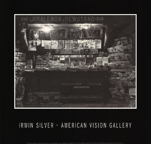 Brooklyn Newsstand by Irwin Silver | 23 x 24 Fine Art Print