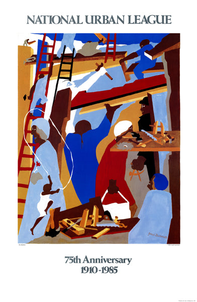 The Builders by Jacob Lawrence | 35 3/4 x 23 Fine Art Print